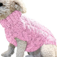 Load image into Gallery viewer, Winter pet Clothes Twist Dog cat Sweaters Warm - The Pet Spot
