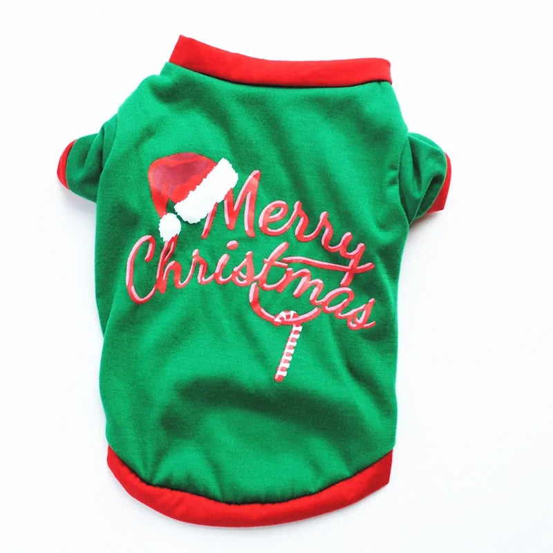 Cotton Christmas Pet Clothes - The Pet Spot