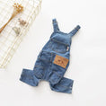 Load image into Gallery viewer, Denim Pet Dog Clothes Jumpsuits - The Pet Spot
