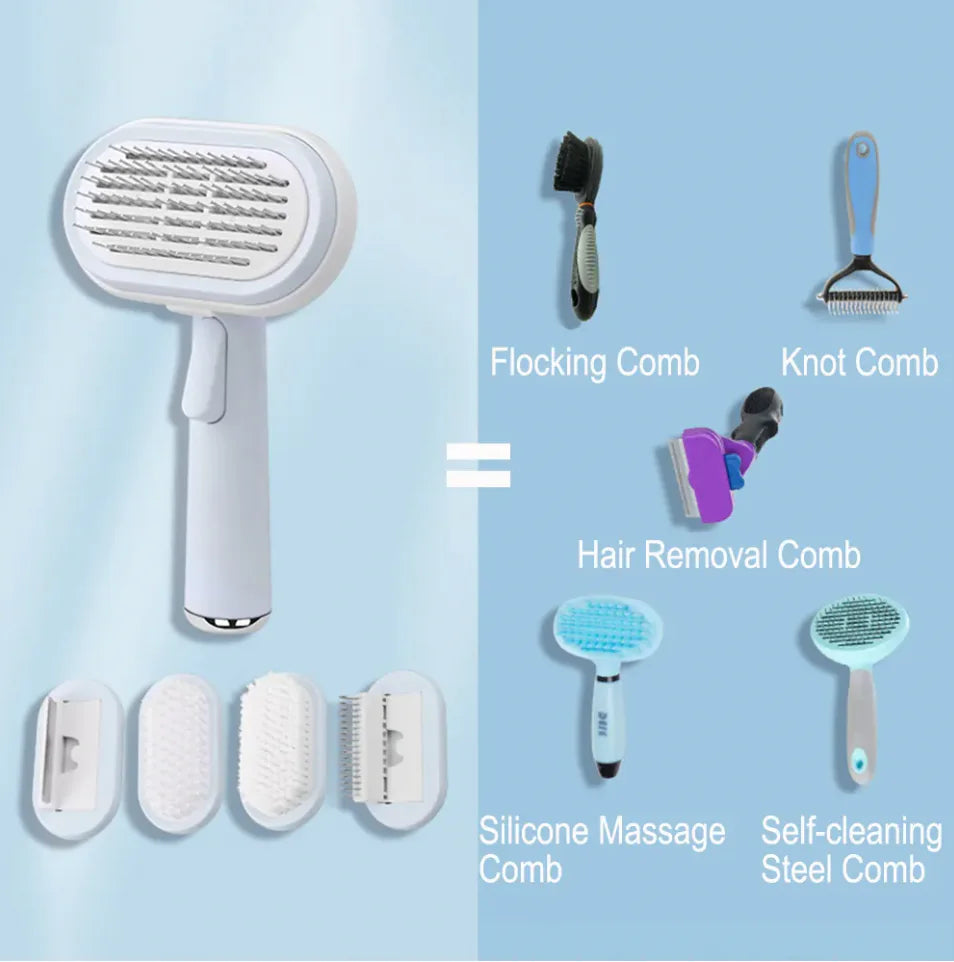 Pet Brush Self Cleaning Slicker - The Pet Spot