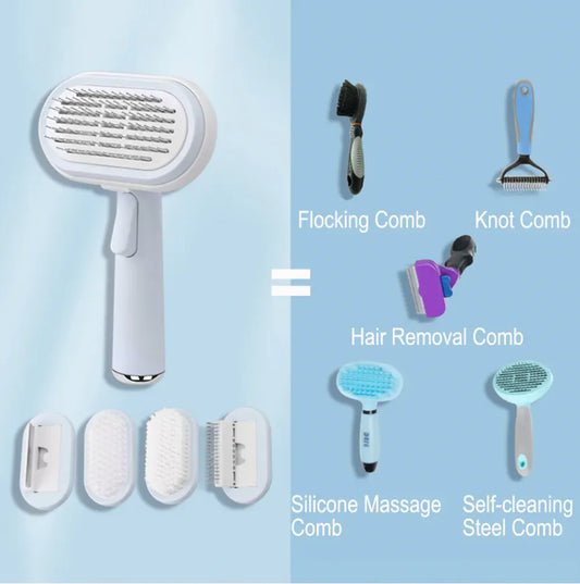 Pet Brush Self Cleaning Slicker - The Pet Spot