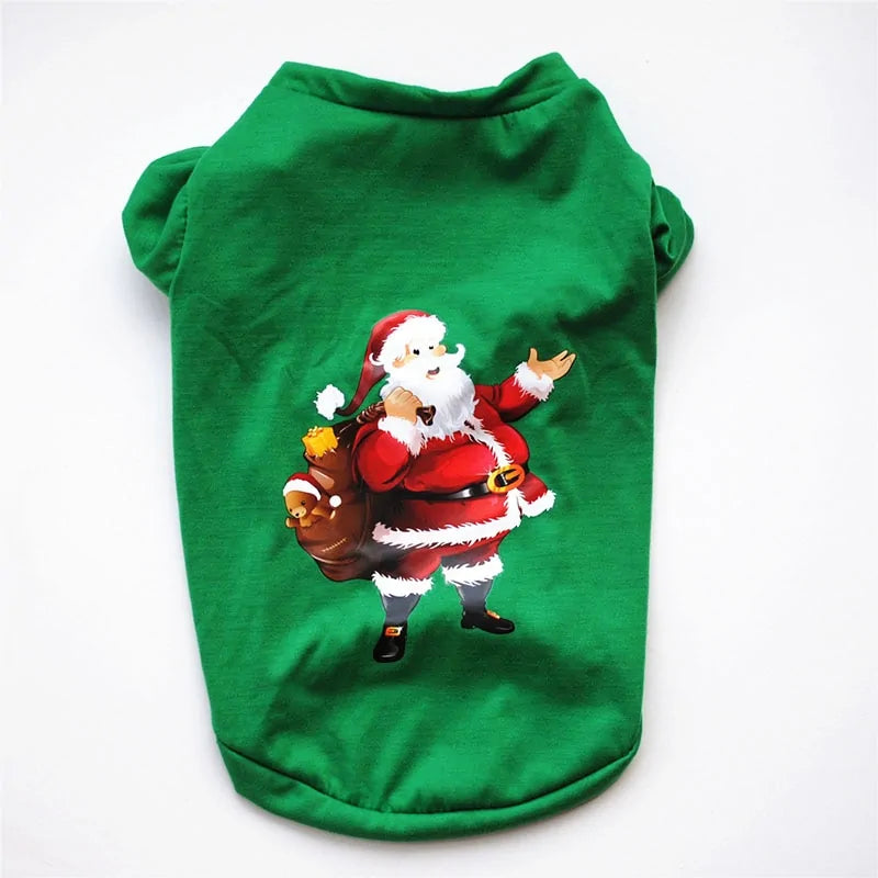 Cotton Christmas Pet Clothes - The Pet Spot