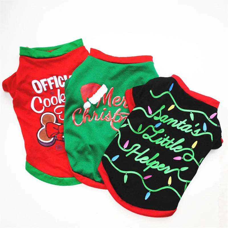 Cotton Christmas Pet Clothes - The Pet Spot