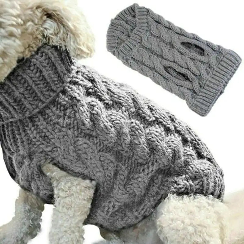 Winter pet Clothes Twist Dog cat Sweaters Warm - The Pet Spot