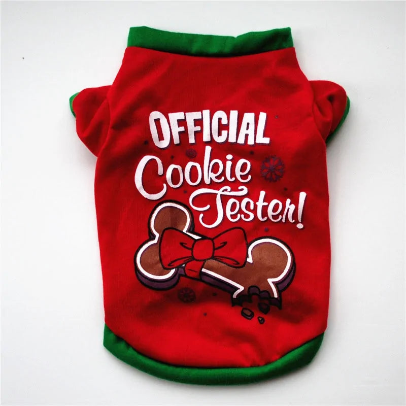 Cotton Christmas Pet Clothes - The Pet Spot