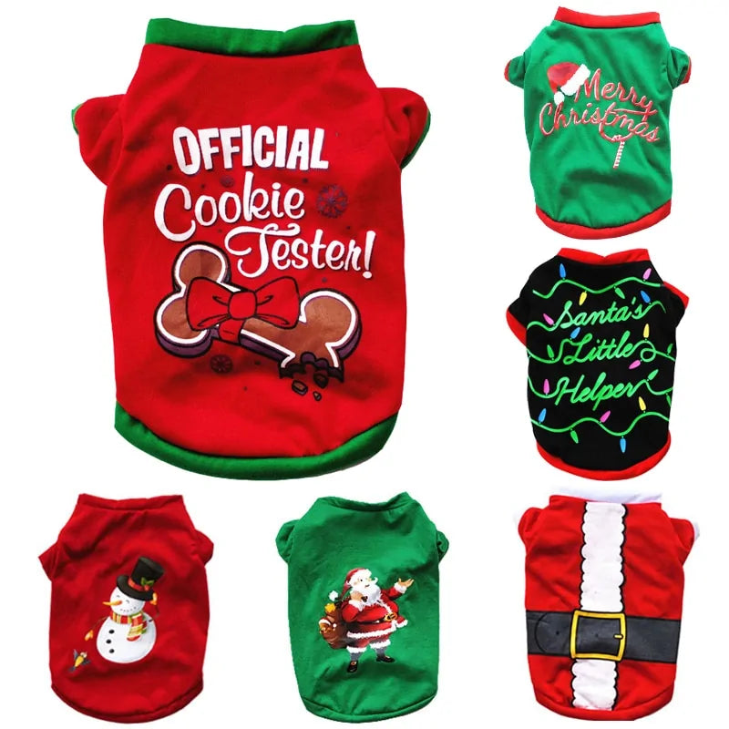 Cotton Christmas Pet Clothes - The Pet Spot