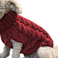 Load image into Gallery viewer, Winter pet Clothes Twist Dog cat Sweaters Warm - The Pet Spot
